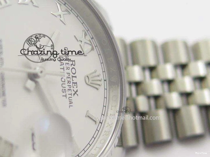 MiroTime 0420 DateJust 116234 BP Best Edition SS Sliver Dial Roman Markers On SS Bracelet A2824 V Tailored 3941